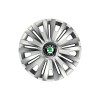 Set 4 capace roti Cu Inel Cromat Royal R14 pentru gama auto Skoda, Autohelix MSA