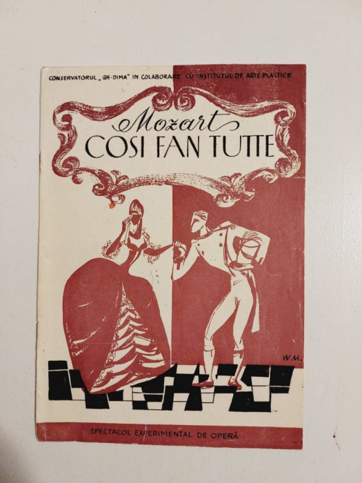 DD- Program sala Cosi Fan Tutte, Conservatorul Gh Dima 1964