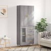 VidaXL Dulap &icirc;nalt, gri sonoma, 69,5x34x180 cm, lemn compozit