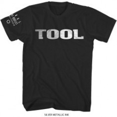 Tricou Unisex Tool Metallic Silver Logo foto