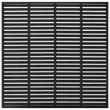 Gard tip oblon, negru, 180x180 cm, WPC