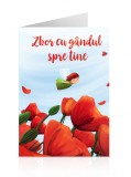 Felicitare - Zbor cu gandul la tine - Maci | Anda Ansheen