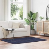 VidaXL Covor shaggy cu pom &icirc;nalt, NAVARRA, bleumarin, 120x170 cm