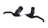 Set 2 Manete Frana V-Brake Bicicleta, Plastic Negru, Cablu Reglabil - AWR0241