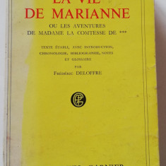 F Deloffre Mariveaux La vie de marianne 1957, limba franceza