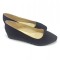Balerini din piele Black Cora