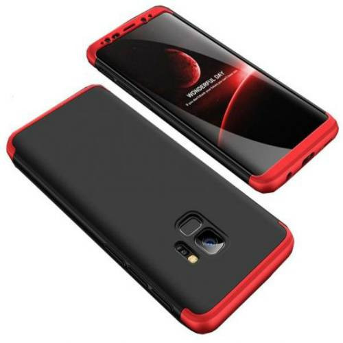 Husa de protectie pentru Samsung Galaxy S9 Luxury Red-Black Plated perfect fit