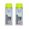 Pachet 2 x Vopsea Spray Brilliante Fluorescenta Galben 400 ml