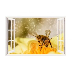 Sticker decorativ, Fereastra 3D, Albina, 85 cm, 279STK