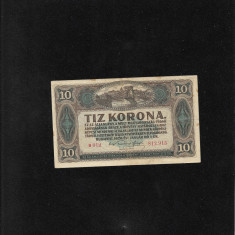 Ungaria 10 korona coroane 1920 seria812915