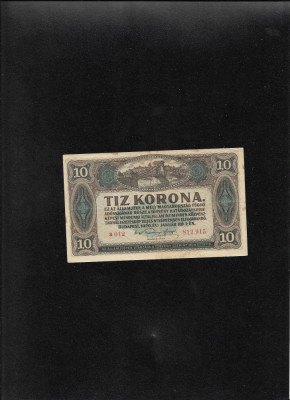 Ungaria 10 korona coroane 1920 seria812915 foto
