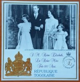 TOGO-ANIV.100ANI--RegINA-Mama in U.K..-''Regele GEORGE VI- cu familia''-Colita-MNH-Nestamp.-Vezi-Scan