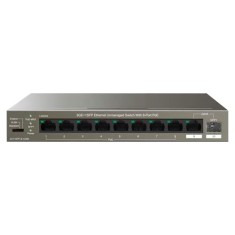 Switch 8 porturi Gigabit PoE, 1 x RJ45 Gigabit Uplink, 1 x SFP Gigabit Uplink - IP-COM G1110PF-8-102W