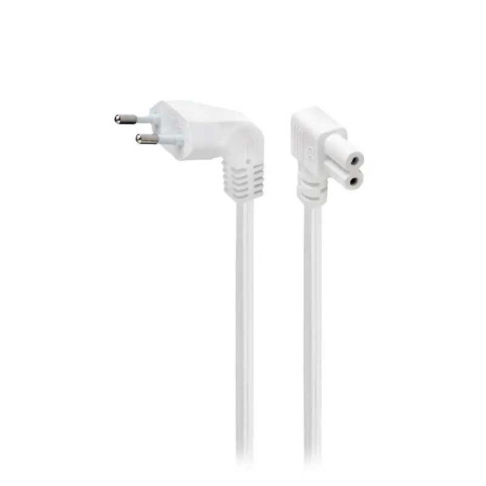 Cablu de alimentare Euro la 90 grade 2.5m alb GEMBIRD PC-184L-VDE-2.5M-W