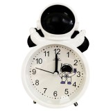 Cumpara ieftin Ceas de masa desteptator pentru copii Pufo Astronautul Fericit, 15 cm, negru