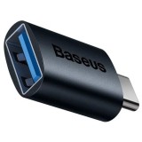 Adaptor Baseus Ingenuity Series Mini OTG, USB 3.1 (M) la USB Type-C (T), corp metalic, albastru