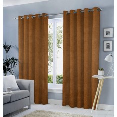 Draperie tip tesatura in cu inele albe, Madison, 150x265 cm, densitate 700 g/ml, Nailah, 1 buc