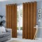 Draperie tip tesatura in cu inele auriu antic, Madison, 150x230 cm, densitate 700 g/ml, Nailah, 1 buc