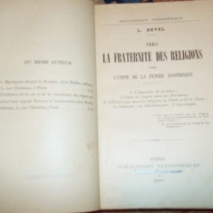 L. Revel - Vers la fraternite des religions par l'unite de la pensee esoterique