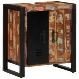 VidaXL Cabinet pentru baie Multicolor 55x35x60 cm Lemn masiv recuperat