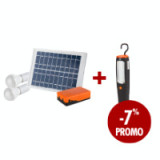 Cumpara ieftin Kit Iluminare LED Incarcare Solara si 2 Becuri 5W + Laterna Suport Magnetic 43 Leduri PROMO 1+1, Evotools
