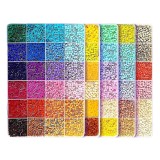 Kit de Margele Perle, Flippy, Set DIY 3D din 120 de Culori, 10000 de piese, Instrumente pentru Margele Incluse, 2.6 mm in cutie, Multicolor