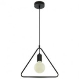 PENDUL TAVAN MAX E27 60W IP20 MODEL GEOMETRIC - NEGRU MAT, V-TAC