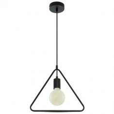 PENDUL TAVAN MAX E27 60W IP20 MODEL GEOMETRIC - NEGRU MAT