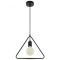 PENDUL TAVAN MAX E27 60W IP20 MODEL GEOMETRIC - NEGRU MAT