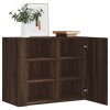 Gossi dulap de perete, stejar maro, 75x35x60 cm, lemn compozit