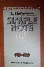 Simple note, vol. 1, 2, 3 foto