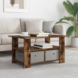 vidaXL Masă de cafea Stejar fumuriu 77 x 55 x 42 cm Lemn compozit 8000416