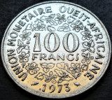 Cumpara ieftin Moneda exotica 100 FRANCI - AFRICA de VEST, anul 1973 * cod 168 = excelenta