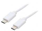 Cablu USB 2.0 USB-C 2m Alb