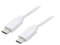 Cablu USB 2.0 USB-C 2m Alb foto