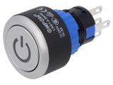 Comutator ONPOW LAS1-AWY-11ZT/G/12V 2 Poziții SPDT 0,5A 220VAC IP40 apăsare