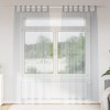 VidaXL Perdele cu perdele 2 pcs Gri &icirc;nchis Poliester