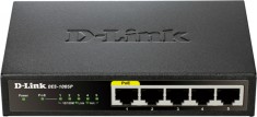 SWITCH PoE D-LINK 5 porturi 10/100Mbps (1 PoE), IEEE 802.3af, carcasa metalica, &amp;quot;DES-1005P&amp;quot; (timbru verde 2 lei) foto