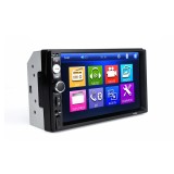 Player auto 7010B, 2DiN, negro, Radio FM, Navigatie, MirrorLink, Mp5, Ecran 7&#039;&#039;, Bluetooth, Touchscreen, Divix, AVI, USB, SD Card, AUX