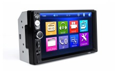 Player auto 7010B, 2DiN, negro, Radio FM, Navigatie, MirrorLink, Mp5, Ecran 7&#039;&#039;, Bluetooth, Touchscreen, Divix, AVI, USB, SD Card, AUX