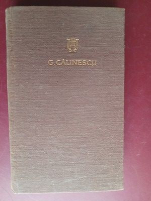 G. Calinescu: Opere- N. Filimon, Gr. M. Alecsandrescu