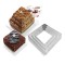 Set 3 forme pentru tort supraetajat, model Patrat