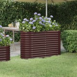 VidaXL Strat &icirc;nălțat grădină 114x40x68 cm oțel vopsit electrostatic