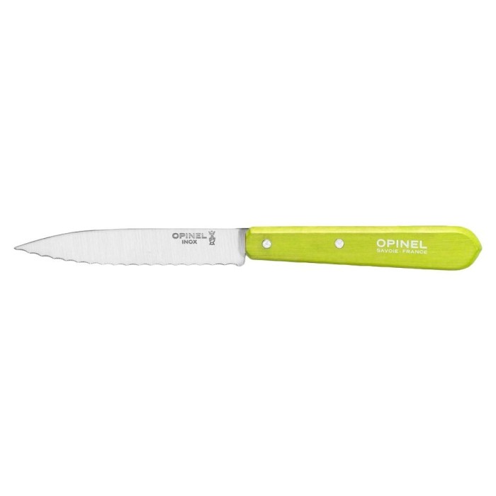 Cutit cu lama serata N&deg;113, inox, 10cm, &quot;Les Essentiels&quot;, Apple - Opinel