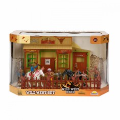 Set de joaca Cowboy cu 7 figurine, Wild West Hero