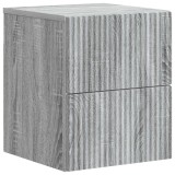vidaXL Dulap de noapte suspendat Sonoma gri 33 x 34,5 x 40 cm 898477
