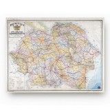 Harta pe județe a Rom&acirc;niei, cu noua organizare administrativă