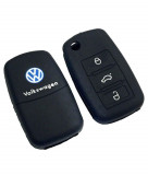 Husa Silicon Cheie Volkswagen 3 Butoane Negru SIL 224, General