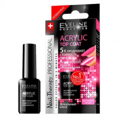 Tratament profesional pentru unghii Eveline Cosmetics acrylic top coat 12 ml foto