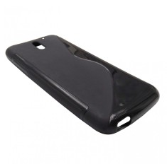 Husa silicon S-line neagra pentru HTC Desire 610